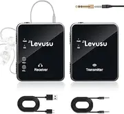Levusu 2.4G Wireless in-Ear Monitor System, Stereo Wireless IEM System with Transmitter Beltpack Receiver Automatic Pairing, for Studio, Band Rehearsal, Live Performance (Mini)