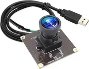 2MP Global Shutter USB Camera Module 1200P 90fps High Speed Camera with No Distortion Lens Wide Angle UVC Webcam Board AR0234 Lightburn Camera for Golf Swing Windows, Linux, Android,Mac OS