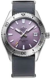 Orient RA-AC0Q07V Men's Leather Band Automatic Watch
