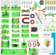 Sntieecr School Physics Electric Circuit Learning Kit, Electricity Magnetism Experiment Education Kits for Kids Junior Senior High School Students Science Lab Basic Electromagnetism Exploration
