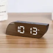 Digital Clock Large Display, LED Alarm Electric Clocks Surface For Makeup With Diming Mode E