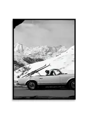 [Namly Design] Poster - Vintage Car in Alps