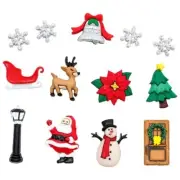 Christmas Village 4835 - Buttons Galore - Christmas Buttons - Craft Sew Scrap