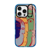 iPhone 16 Pro Impact Ring Stand Case MagSafe Compatible whispering night by ana leovy