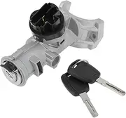 X AUTOHAUX No.1348421080/1361031080 Ignition Lock Cylinder for Fiat Ducato 2006-2017 Ignition Switch Cylinder Barrel Lock with 2 Keys Set