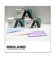 Redland Breathe-EZ Dual Fit Earloop 50 Pcs BLUE Face Masks Pleated Level 2 99.5%