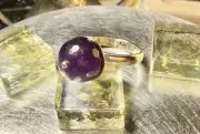 Genuine 925 Sterling Silver Large Natural Amethyst Gemstone Ring Size 10