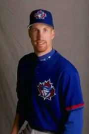 Erik Hanson Toronto Blue Jays at Spring Training in Dunedin Florida Old Photo