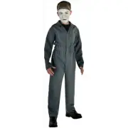 New Universal Halloween II Kids Michael Myers Costume Coveralls Mask Medium 8-10