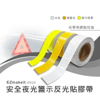 在飛比找神腦生活優惠-EZmakeit-D525 安全夜光警示反光貼膠帶-螢光綠黃