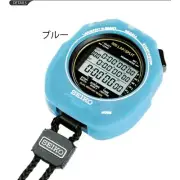 Seiko Swimming Master Silicon Case Stopwatch Boat Competition Sports Time Blue