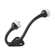 9703 Hat & Coat Hook Porcelain Tip Matte Black H115xP75mm