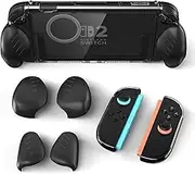 ALAFLY for Nintendo Switch 2 Protective Case with Joy-Con Ergonomic Grip(3 Pairs), Split Type PC Slim Clear Hard Cover Protector Shell Accessories Kit for Comfort and Handheld Gaming
