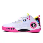 籃球鞋男款女款進口原創藝術8896白色粉色籃球鞋新款