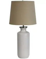 [Oriel Lighting] Matlock Ceramic Table Lamp Ivory