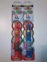 Set Of 2 toothbrush Firefly Secret Life of Pets Ready Go Brush With Suction Cup