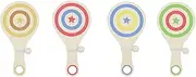 Kaper Kidz NG23836 Wooden Paddle Ball Set of 4: Outdoor Game for Kids Party Favour for Ages 3+