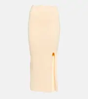 [Galvan] Galvan Delia scalloped midi skirt AU 14 yellow