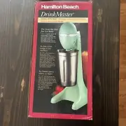 New In Box Hamilton Beach Class Drink Master Mixer Blender Jadeite Green 65250