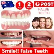 Snap On Bottom /Upper Lower False Teeth Dental Veneers Dentures Fake Tooth .S┆