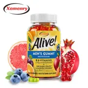 Alive! Men's Gummy Multivitamin - Support Energy Metabolism, Daily Supplements