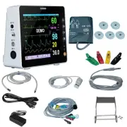 Portable Multi-Parameter Patient Monitor ECG NIBP RESP TEMP SPO2 Real