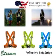 Safety Vest with Belt Stripe High Visibility Reflective Security Adjustable New