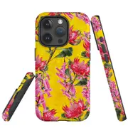 For iPhone 15 Pro Case, Shielding Cover, Flower Pattern