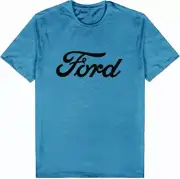 Ford T-Shirt Blue Acid Wash Motor Racing Fan Clothing Motor Racing Accessories