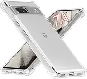 [USTIYA] Case for Google Pixel 7A Clear TPU Four Corners Protective Cover Transparent Soft
