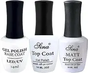 Trio Pack - Base Coat Sina + Top Coat Sina + Matte Top Coat Sina