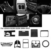 12x Carbon Fiber Interior Cover Trim Full Set For LEXUS IS250 IS350 2006-2012 (for: Lexus)