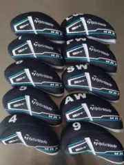 Golf club headcover TLM 4-9-PASL iron cover Black SIM2 Cap cover 10pcs/set