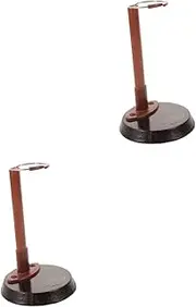 2pcs Doll Stand Gender Movie Brands Doll Wardrobe Babies Doll Carrier Surprise Dolls Girl Mini Doll Interactive Doll Monitor Stands Dolls Display Holders Brown Iron