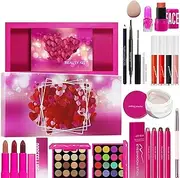 Qkbuza Makeup Set for Women - Face Eye Makeup Set - Eyeshadow Palette with Brush, Long-Lasting Cosmetics for Traveling, Business, Stage, Photography