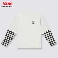 在飛比找momo購物網優惠-【VANS 官方旗艦】Logo Checker 男女款米白色