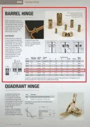 SOSS #BH164 BARREL-TYPE CONCEALED HINGES,16mm DIAMETER, FOR 7/8" OR THICKER DOOR