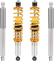 Complete Struts Coil Spring Compatible For Lincoln-Navigator 98-02 4WD Adj. Height Suspension Air Spring To Coil Spring Conversion Kit