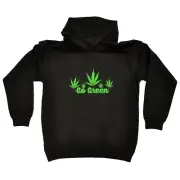 Go Green - Funny Novelty Kids Children Hoodie