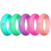 Rhinestone Silicone Rings For Women