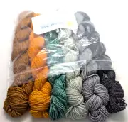 Sunshine Yarn Savory Gradient Set 6x125 yd hanks of Classic Sock