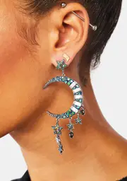 Behold The Sky Moon Earrings
