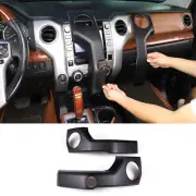Matte Black Interior Dash Air Vent Panel Frame Cover Trim Fits Tundra 2014-2021 (for: Toyota)