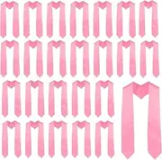[UIALECG] 25 Pieces Graduation Stole,Unisex Adult Plain Grad Stole,72 Inches