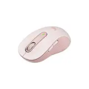 Logitech Signature M650 Mouse - Bluetooth - USB - Optical 5 Programmable Button(s) - Rose - Wireless