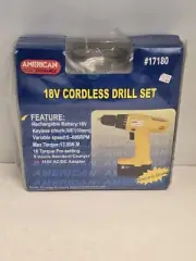 American Tool Exchange 18v Cordless Drill #17180 w/ Battery NEW Sealed