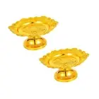 Buddhist Offering Plate Stable Base Footed Bowl for Coffee Shop Table Office