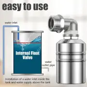 Water Level Control Float Valve Stainless Steel Water Float Valve Easy to njtSt