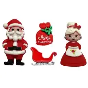 Mr. and Mrs. Claus - Shelly's Buttons - Christmas Buttons - Craft Scrap Sew