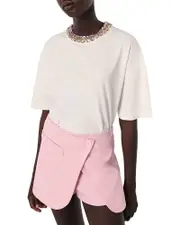 Maje Jewelry Neck Tee